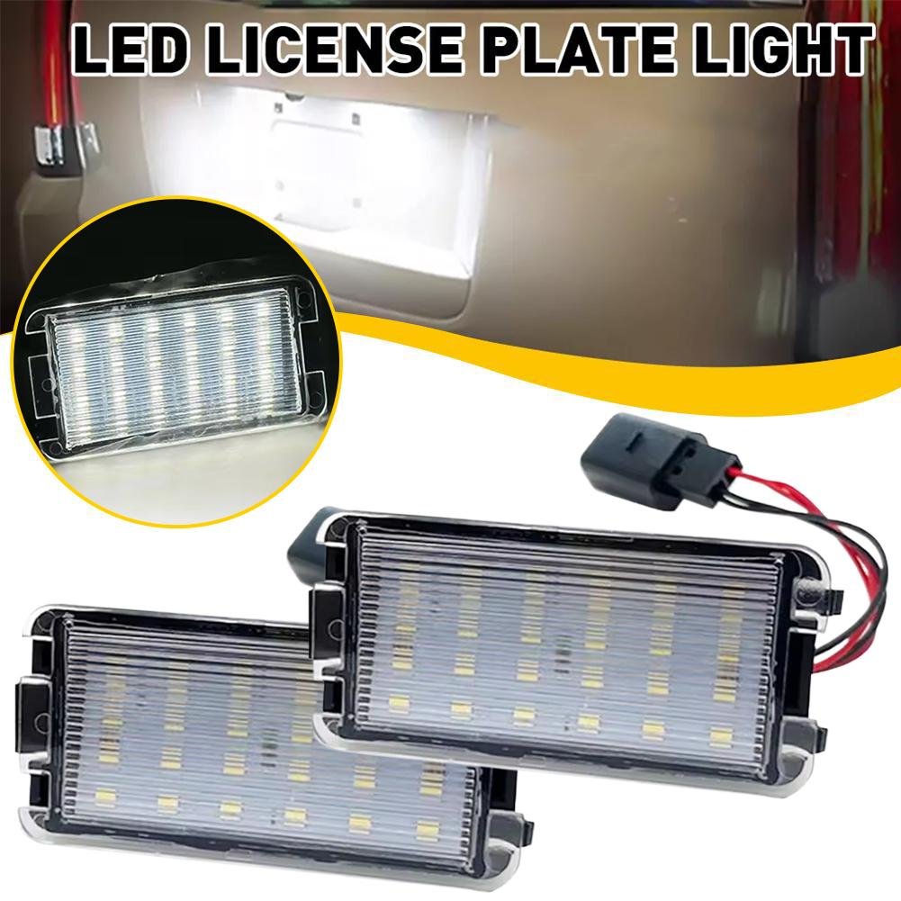 1/2pcs Error Free Car LED Number License Plate Lights For Seat Ibiza 6L Arosa Altea Cordoba MK1 MK2 Leon 1M Toledo III 2004-2009