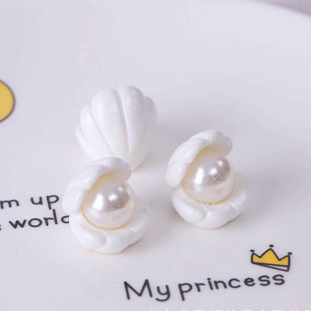 

10Pcs New style Kawaii Cute Color Pearl Shells Flat Back Resin Cabochons Scrapbooking DIY Jewelry Craft Decoration Accessorie