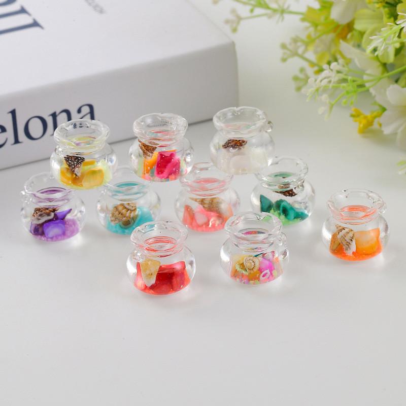 5Pcs Multicolors Fish Tank Animal Miniatures Resin Ornaments Fairy Garden Decoration Moss Terrarium Micro Landscape