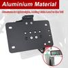 1 Set Universal Side Mount Motorcycle Registration Number License Plate Holder Bracket With LED Light Fender Eliminator