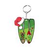 Santa 2D Flat Acrylic Christmas Tree Hanging Decoration Sports Car Decoration Flat Decoration Pendant
