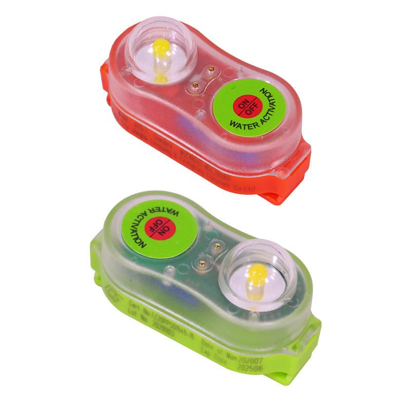 Waterproof LED Life Jacket Light Seawater Activated Safety Emergency Lamp with Long Battery Life for Marine Outdoor Use