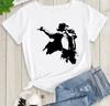 Vendita Calda T-shirt Stampata Grafica Michael Jackson Moda Rock Harajuku Casual Manica Corta Girocollo Donna Uomo Top Oversize Streetwear Estate Nuova Maglietta