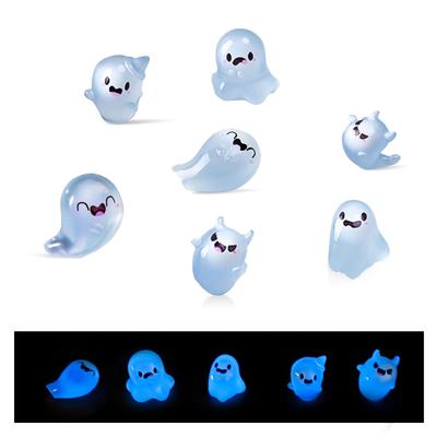 Kodama Duch Roztomilá Miniatura DIY Zahradní Dekorace pro Mech a Rostlinné Víly pro a Halloween Svítící ve Tmě Figurky, Sada 15 Kusů, Bonsai,