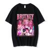 90s Singer Britney Spears Beautiful Photo Graphic Print Tshirt Fashion Hip Hop Oversized T Shirt Harajuku Short Sleeve T Shirts