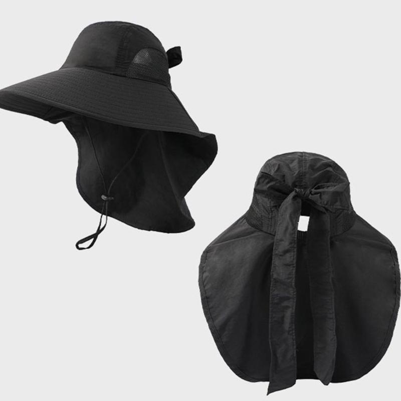 Unisex Fisherman Hat Neck Flap Bucket Hat For Girls Versatile Fashion Neck Flap Hat Bucket Hat Multiple Color