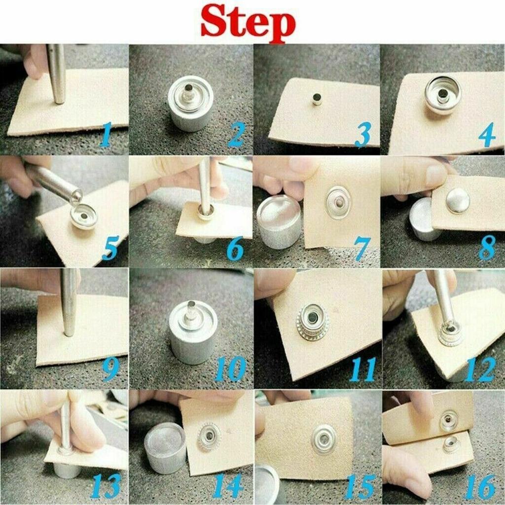 15mm Fastener Snap Boat Button Canvas Craft Leather