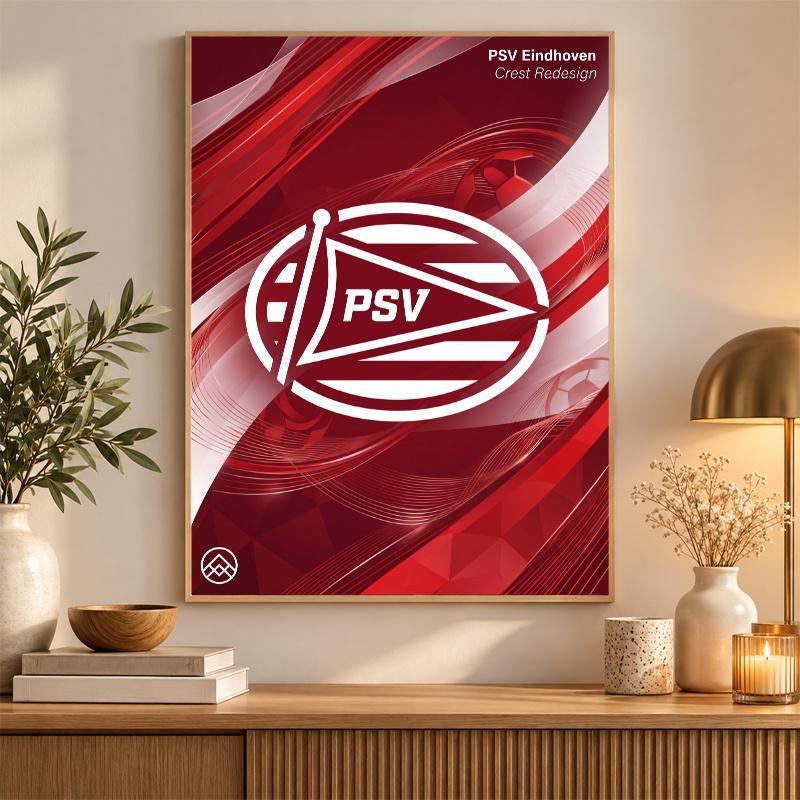 PSV Eindhoven FC Diamond Painting Kit 5D Full Drill DIY Diamond Mosaic Wall Art Home Decor