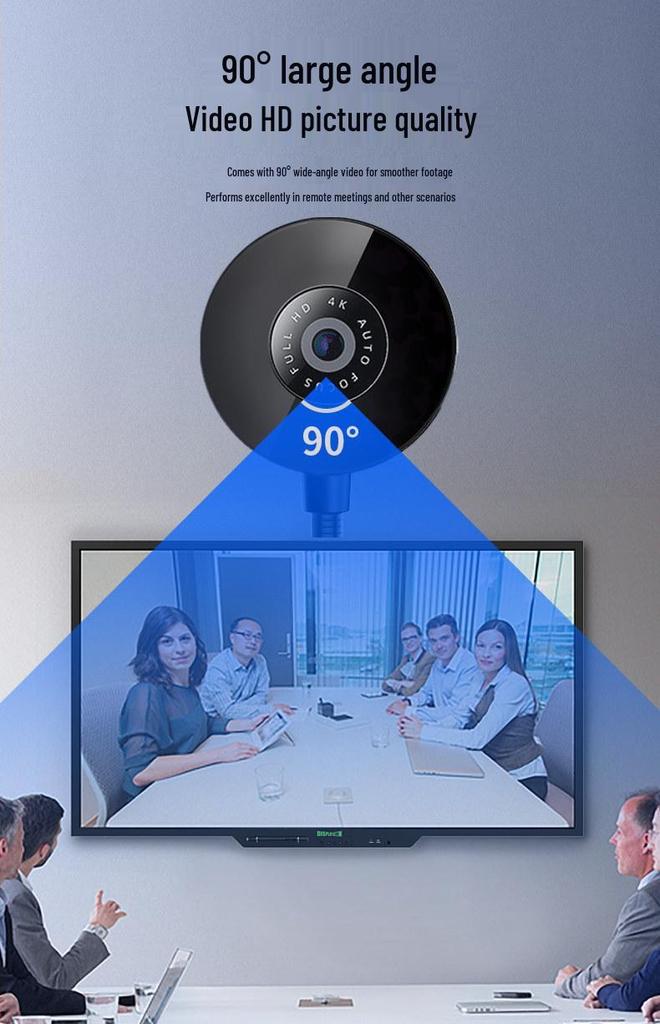 4K HD Webcam with Microphone for Desktop, Laptop, Streaming, Online Classes & Video Conferencing