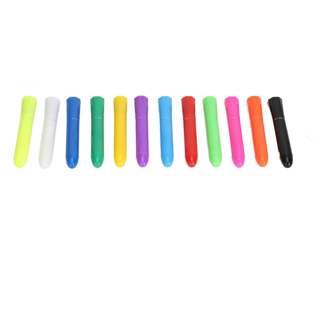 12 Colors Face Paint Crayons Set Vibrant Colors Easy to Remove Facial Painting Sticks Halloween Face Paint Kit