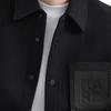 Karl Lagerfeld Outdoor Commuting Party Lapel Single-Breasted Long Sleeve Cotton Jacket Men Jackets Black K27O1400
