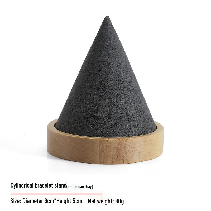 Solid Wood Jewelry Display Stand for Earrings, Rings, and Necklaces with Jade Tray