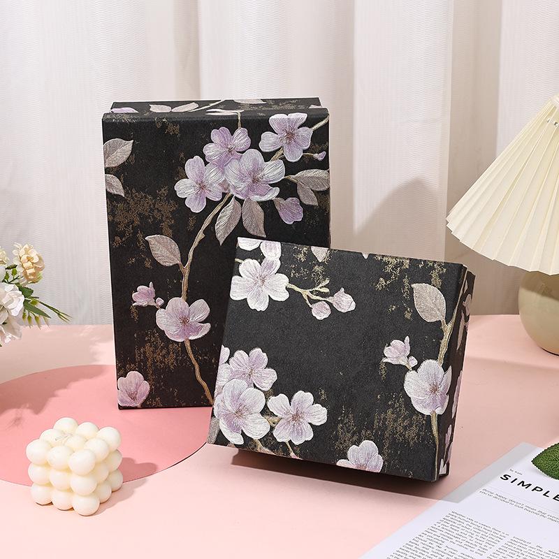 Qixi Festival Zijden Sjaal Cadeaubox – Elegante Verpakking voor Souvenir en Cadeau