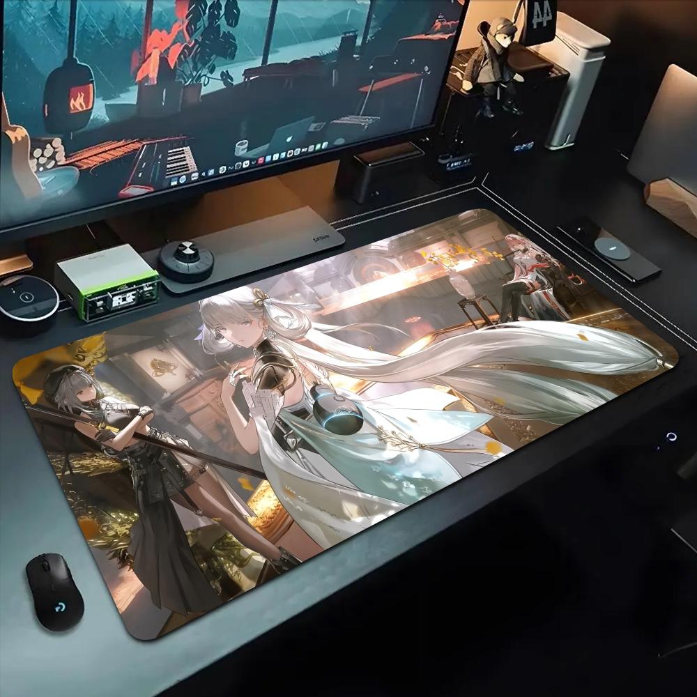 Jinhsi Wuwa Mouse Pad 500X1000 Mm Large Gaming Mousepad Gamer XL Rubber Otaku Keyboard Pad Laptop Desk Mat