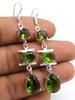 Peridot Gemstone Ethnic Handmade Drop Dengle Earring Jewelry ER 224