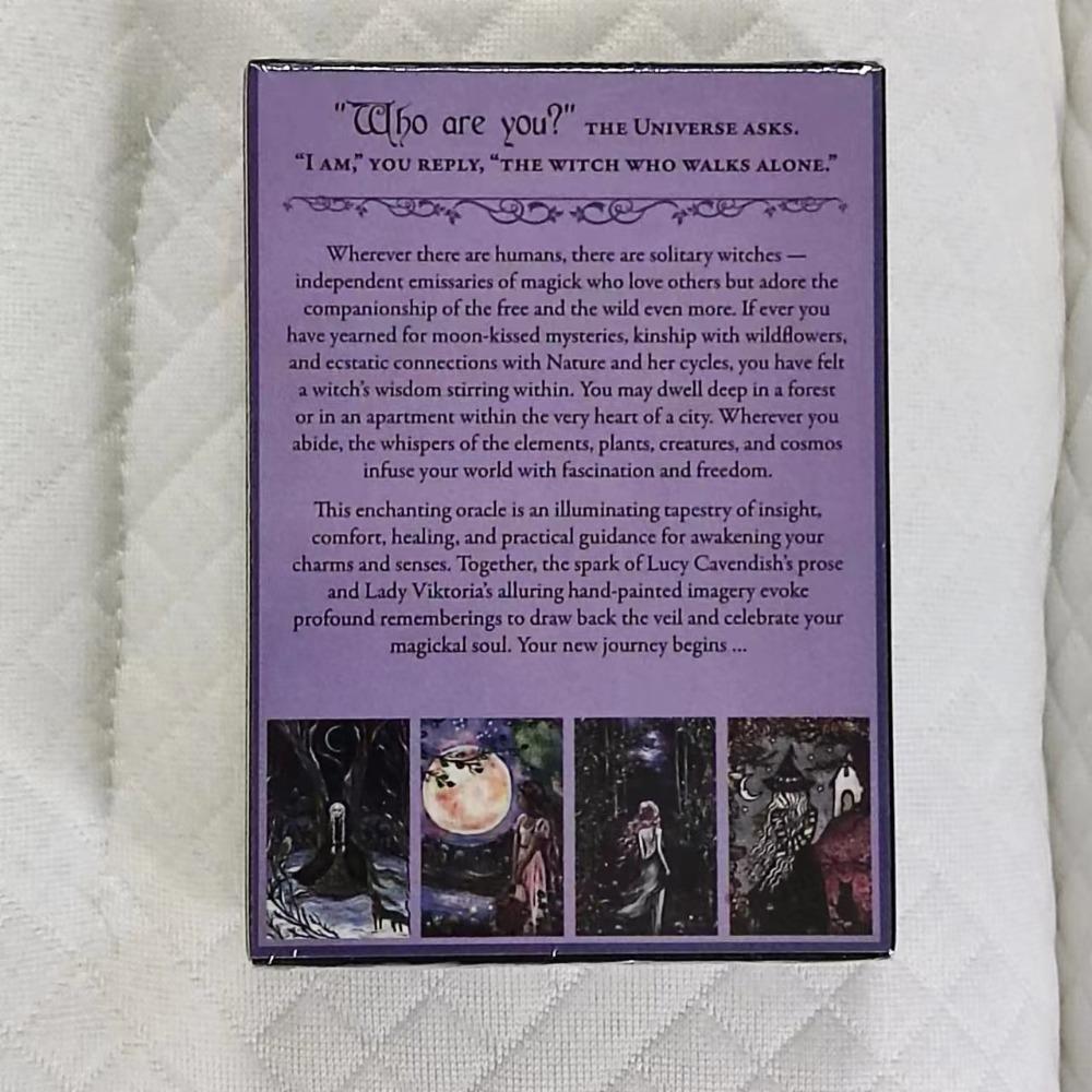11*6,5 cm Oracolul vrăjitoarei solitare: Cunoștințe, înțelepciune și lumină pentru cărțile dvs. magice 45 buc