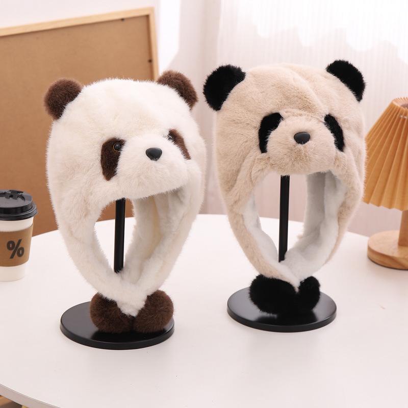 Czapka dziecięca Zimowa Nowa Ciepła i Pogrubiona Czapka z Ochroną Uszu Koreańska Śliczna Kreskówkowa Czapka Pulower Czapka Lei Feng