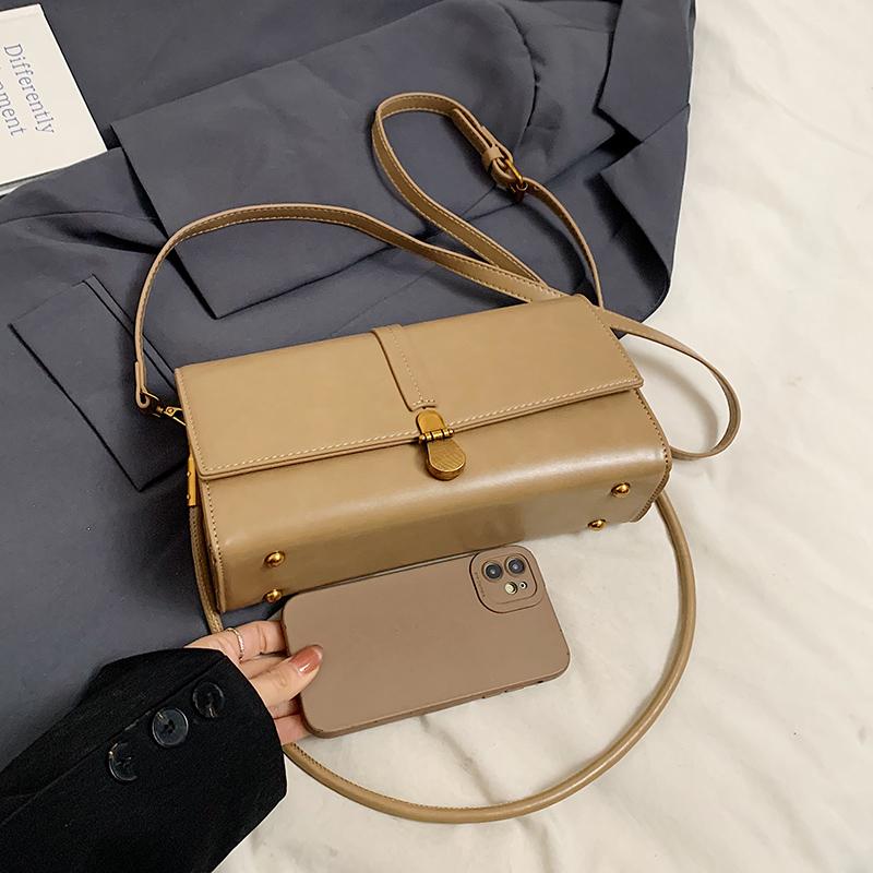Fashion Retro Pu Leather Crossbody Bag For Women 2025 Winter Flap Messenger Bag Ladies Travel Small Shoulder Underarm Handbag