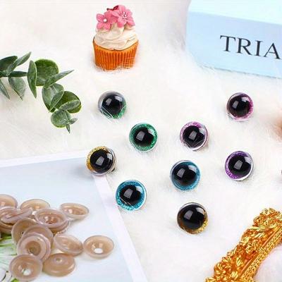 New 180PCS DIY Craft Eyes Noses Sets Eyeball Doll Accessories Plastic Colorful Safety Eyes Noses For Doll Craft DIY Making Tools