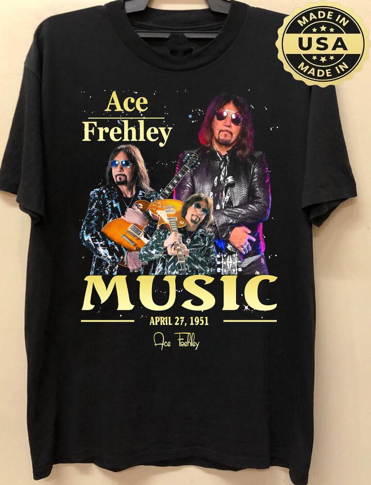 Ace Frehley MUSIC April 27 Shirt Unisex Concerts-5XL Reprint LO280 Unisex T-Shirt L