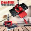 35mm Woodworking Dowel Cabinet Jig Drill Guide Locator Hinge Jig Drilling Hole Puncher Hinge Boring Dowel Jig