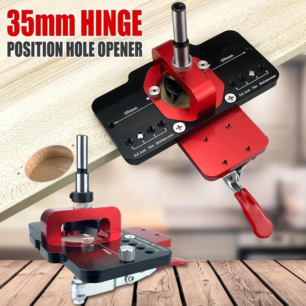 35mm Woodworking Dowel Cabinet Jig Drill Guide Locator Hinge Jig Drilling Hole Puncher Hinge Boring Dowel Jig