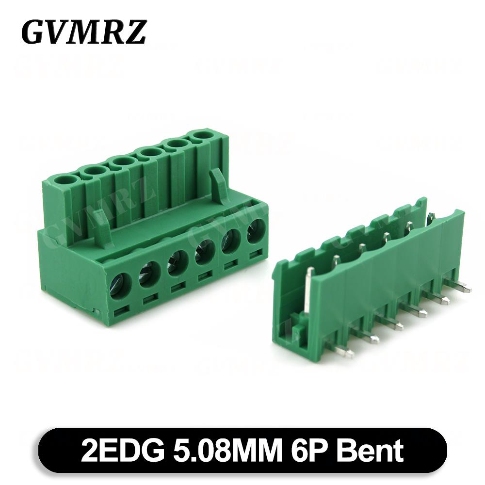 5Set 2EDGK 5.08mm Terminal Block Male Female 5.08 Plug-in Opening PCB Connector 2EDG PCB 2P 3P 4P 5P 6P 7P 8P 9P 10P 12P
