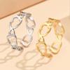 Sweet Princess Stainless Steel Heart Ring - Adjustable Women's Gift