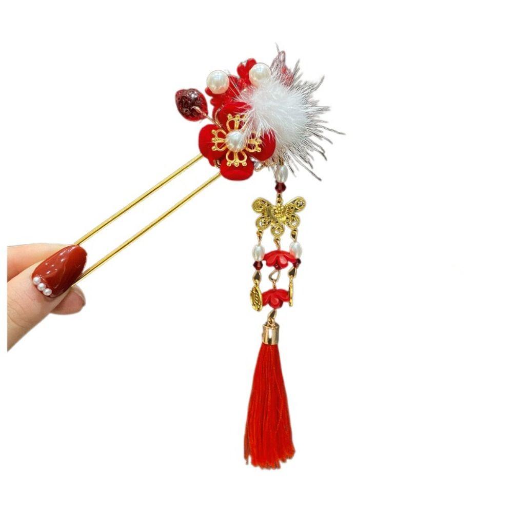 Classic Chinese Headwear Vintage Hanfu Hairpin Hair Ornaments Pendant Hair Stick Women