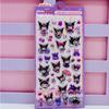 6pcs Sanrio Cute Kuromi My Melody Relief Stickers Kawaii Cartoon 3D Puffy Reward Decals Suitcase Guitar Phone Case Sticker Toys