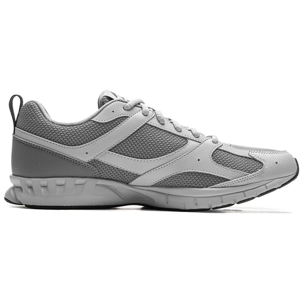 Li-Ning Minimalist Trendy Lightweight Rebound Shock Absorption Non-Slip Wear-Resistant Breathable Low-Top Running Shoes Men sneaker Gray ARSU067-2