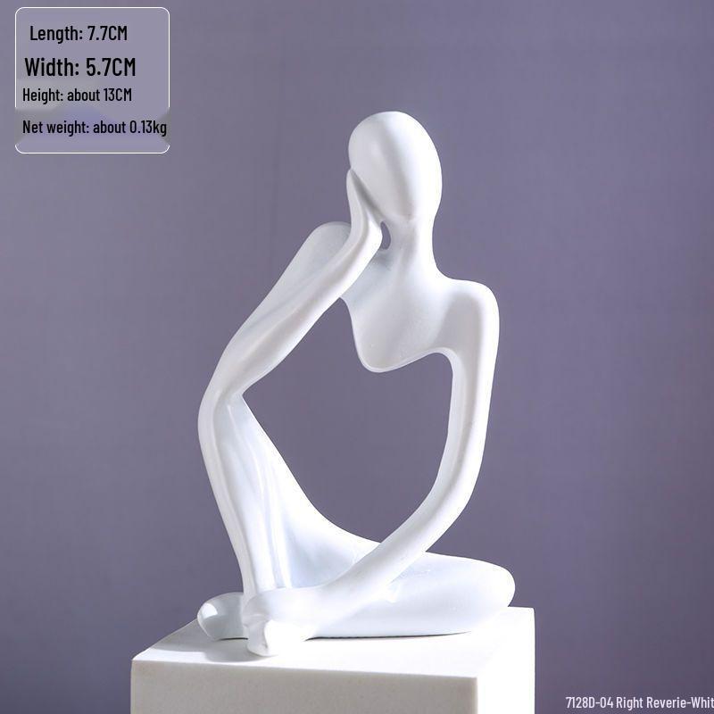 Set of 3 Modern Minimalist Miniature Ornaments for Home and Study Decor