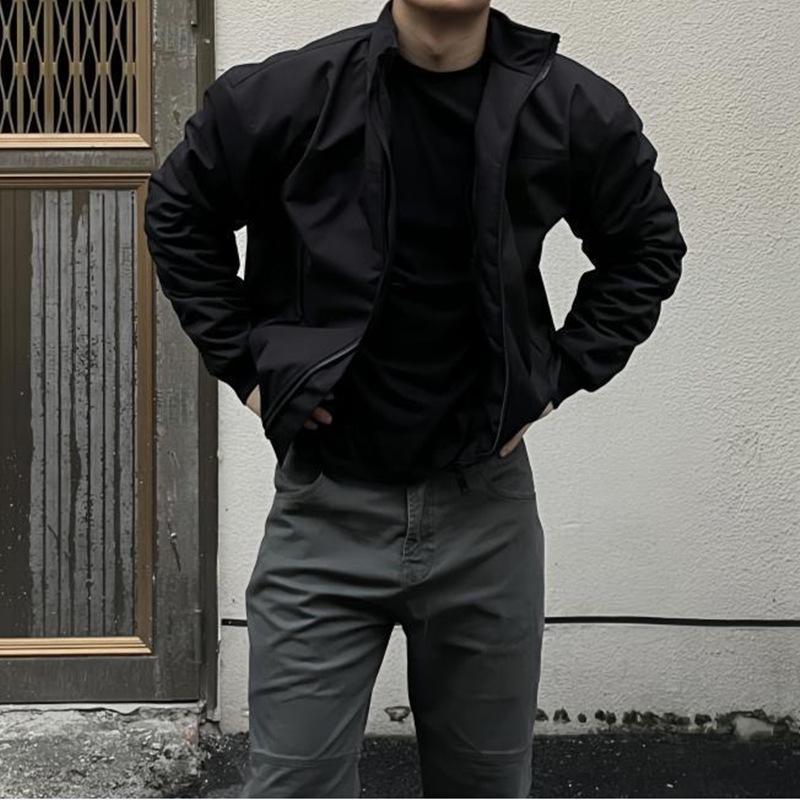 

Men s Vintage Baseball Bomber Jacket: Waterproof, Loose-Fit, Streetwear Coat for Spring and Autumn M