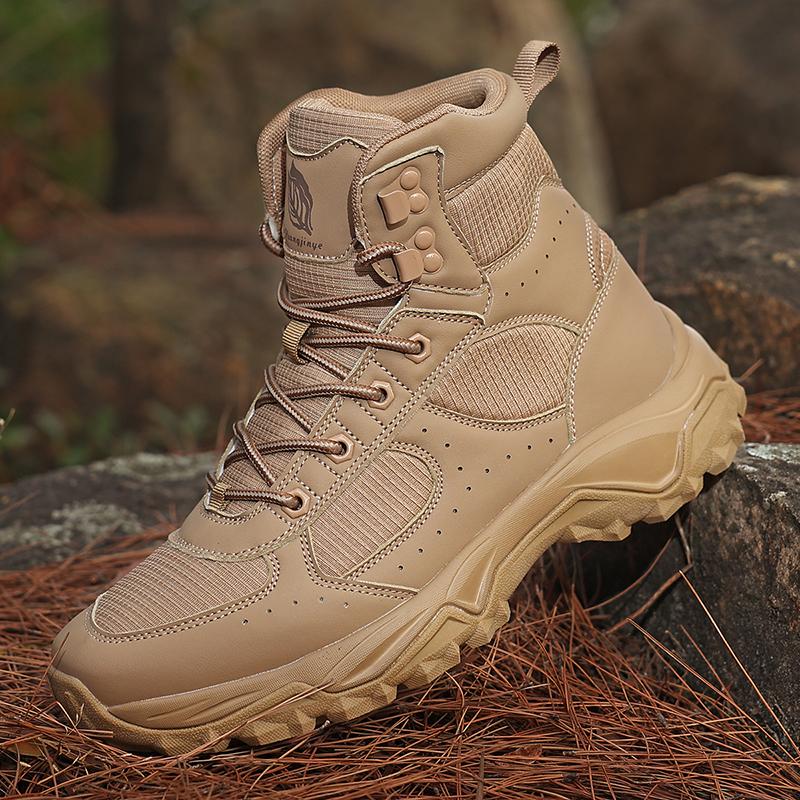 Men High Top Boots Outdoor Hiking Boots Desert Boots Outdoor Work Safty Shoes Boots Ankle Shoes Men's Sneakers