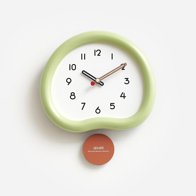 Aesthetic Wall Clocks Pendulum Clock Living Room Large Quartz Hanging Watch Household Modern Luxury Elegant Watches Decoration