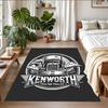 Anti‑Slip Crystal Velvet Floor Rug, Kenworth Trucks Design Carpet for Indoor Living Bedroom Home Decoration
