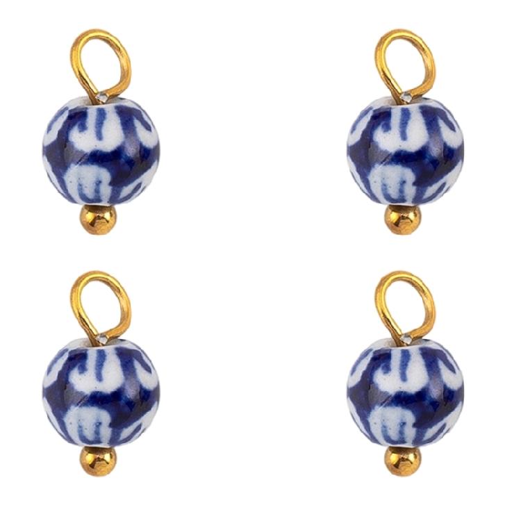 

Керамические Синие Фарфоровые Украшения в Сочетании с Нержавеющей Сталью 304 для Создания Персонализированных Аксессуаров