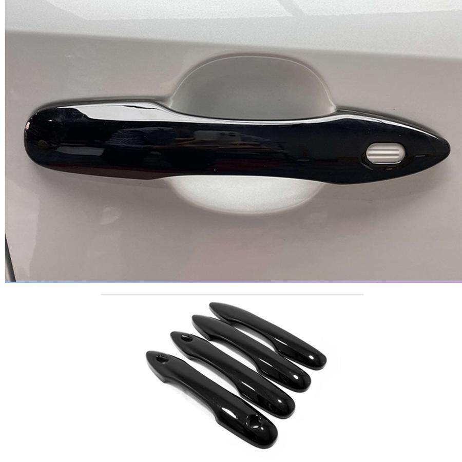 Bright black Front Door Handles Cover Trim For Toyota Corolla Cross