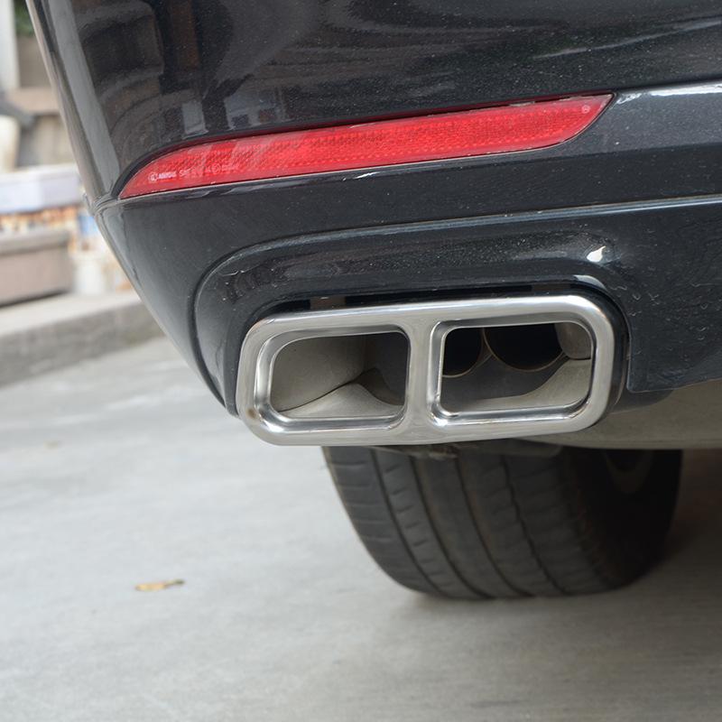 S-Class Mercedes-Benz 2010-2017 Stainless Steel Silver Quad Exhaust Pipe Cover