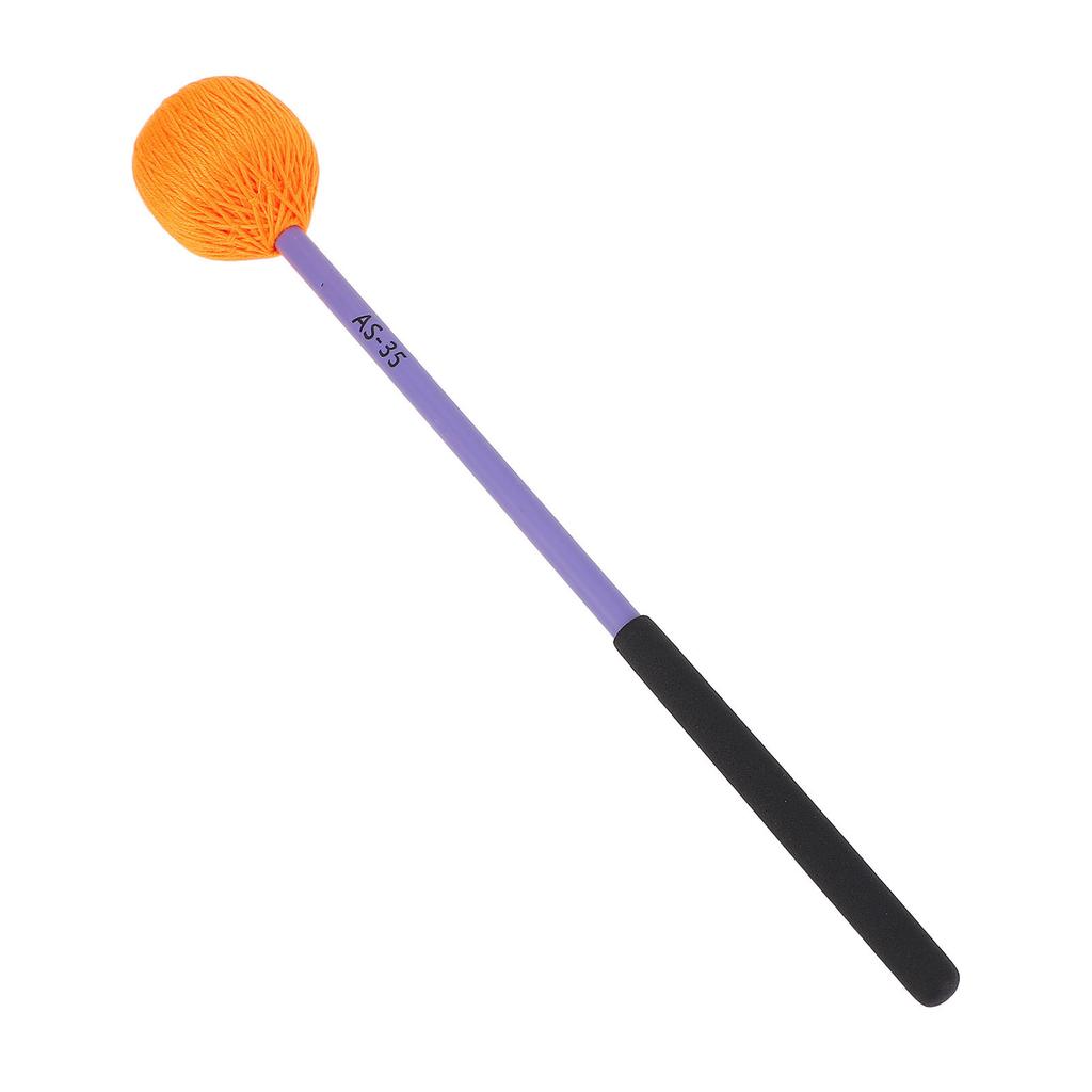 Marimba Mallet Nylon Yarn Head Polyoxymethylene Fiber Handle Medium Hard Mallet for Bass Percussion Instruments