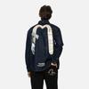 Evisu SS24 Family Flower Stitching And Kanagawa Surfing Big M Print Casual Wide Denim Shirt Men Shirts Denim-Blue 2ESHTM4DL7012RXDN