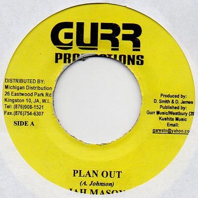 

7inch Record JAH MASON / MARLON BRANDO - Plan Out / Telegram NONE Gurr Production 2001 Jamaica Reggae, Ska & Dub Used