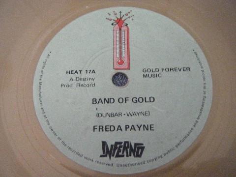 

7inch Record FREDA PAYNE - Band Of Gold HEAT17 Inferno 1979 UK Soul/Funk Used