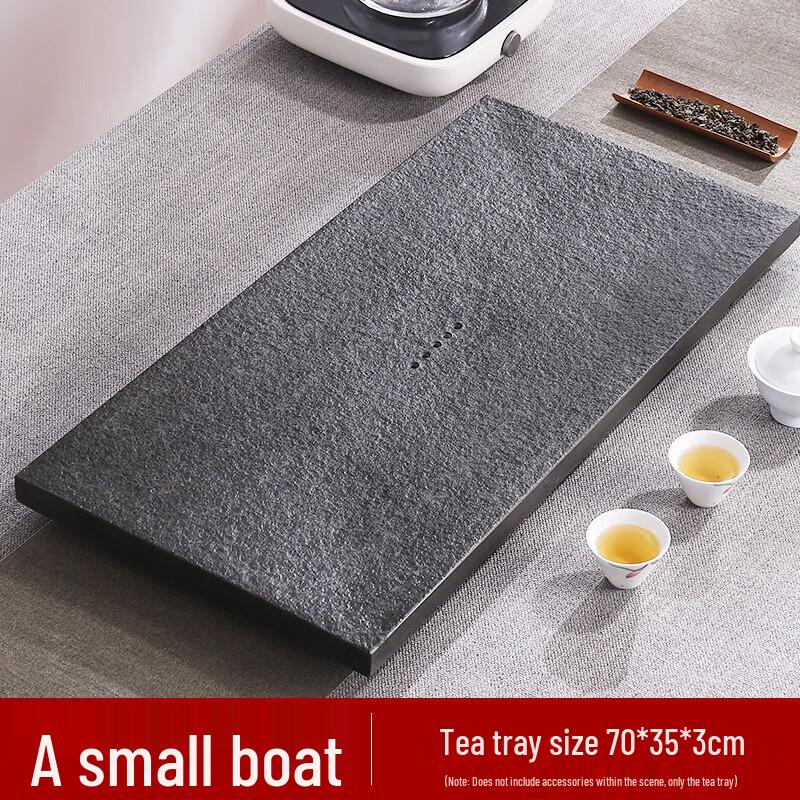 Chaxun Black Gold Stone Tea Tray Tea Set with Induction Cooker