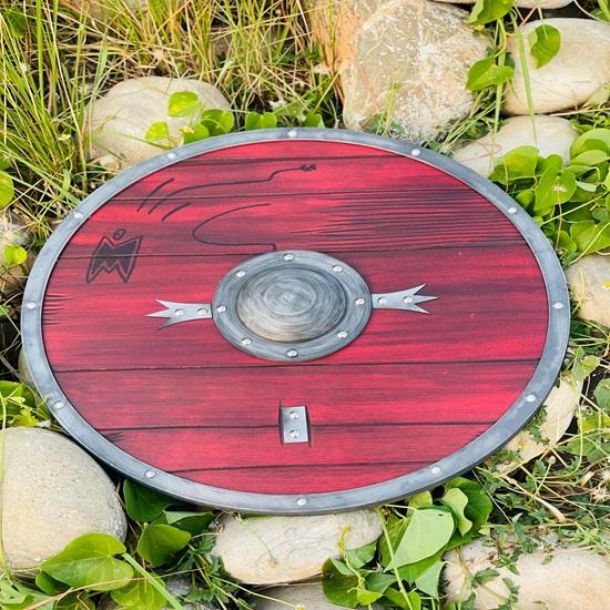 60.96 cm Viking Shield Ragnar Lothbrok Battleworn Authentic Shield Medieval Warrior Shield Wall Decor Best Gift