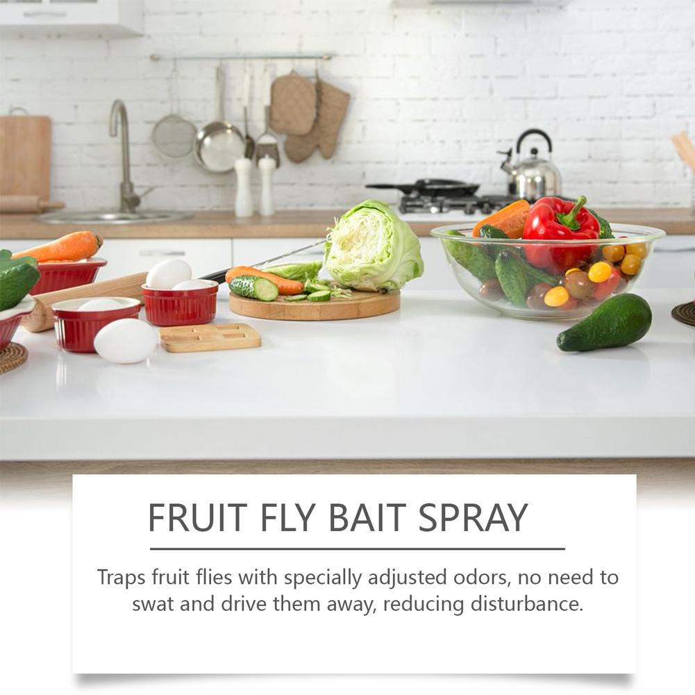30ml Kitchen Fruit Fly Spray For Gnats Natural Solution Long-Lasting Attractant Traps For Countertop Sink Spray For Fruit Fly