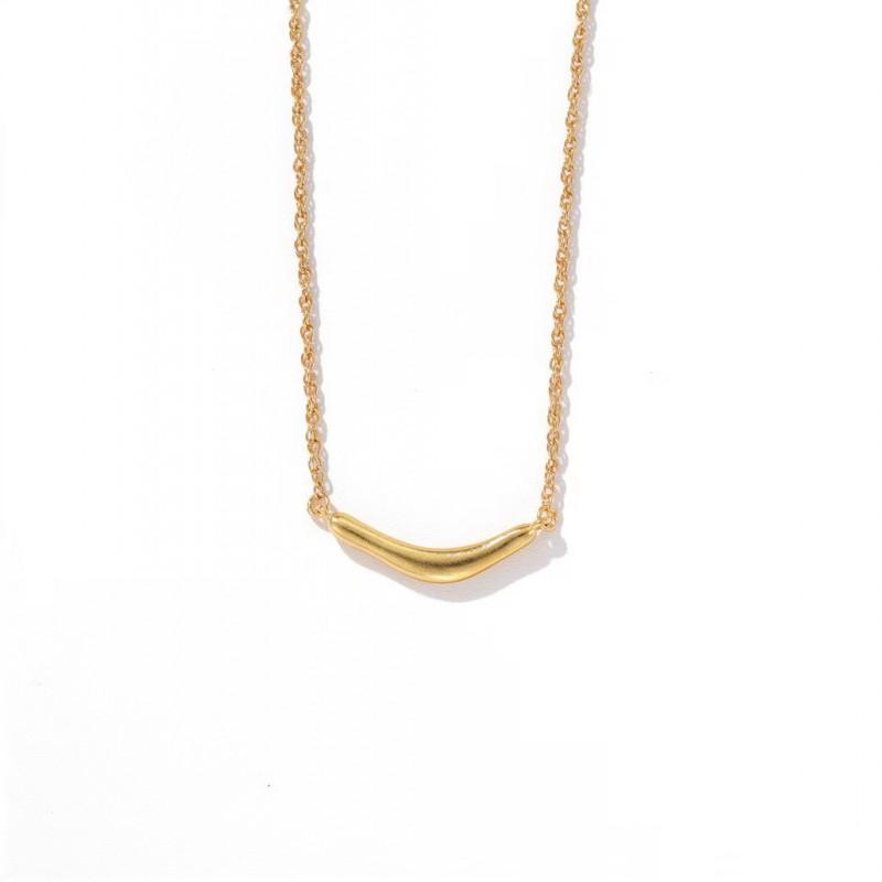 Japanese Style Geometric Line Necklace Minimalist Fashion Daily Wear