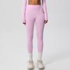 High-Waist Quick-Dry Double-Sided Brushed Yoga Pants for Running and Fitness Moisture-Wicking Athletic Tights