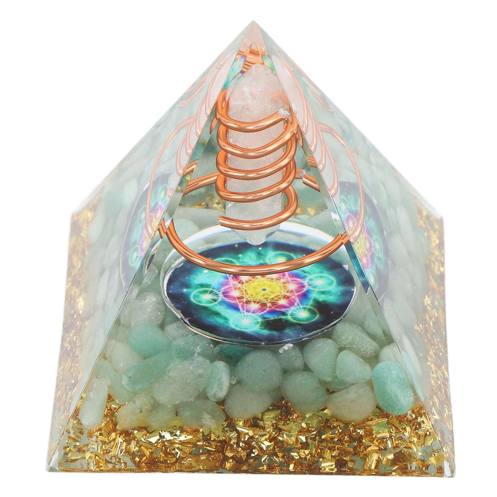 6cm Energy Generator Orgonite Pyramid for Positive Energy Healing Crystal Pyramid Meditation