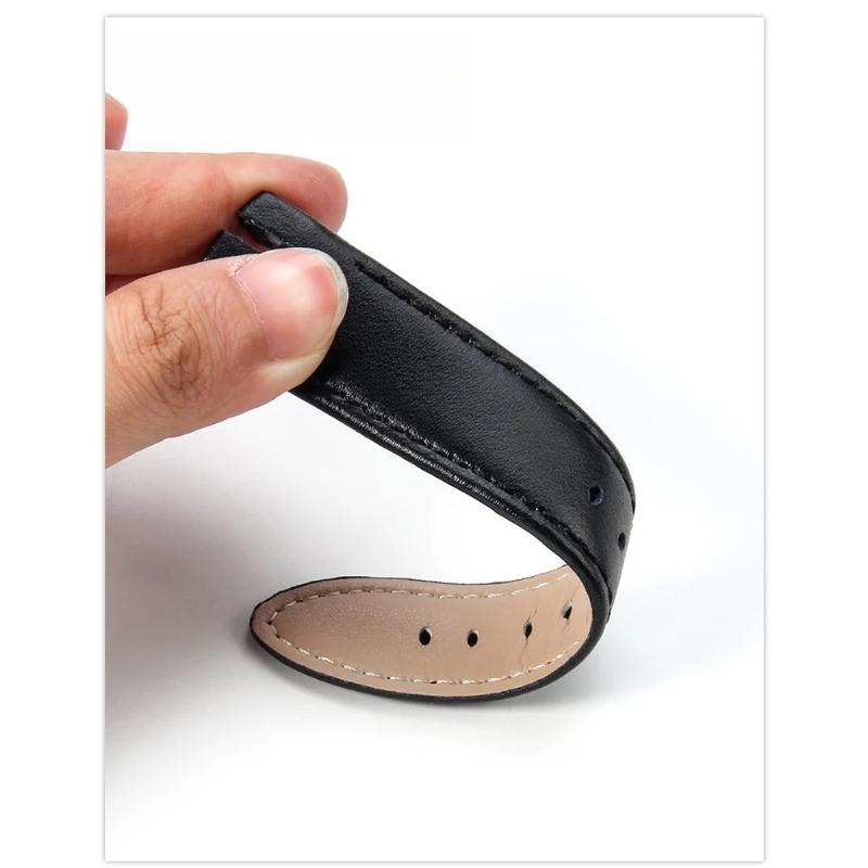 Genuine Leather for Swatch YTS401/402/409/713 YTB400 Pin/Folding Buckle Watchband Watch Strap Bracelet Watch Accessories 20mm
